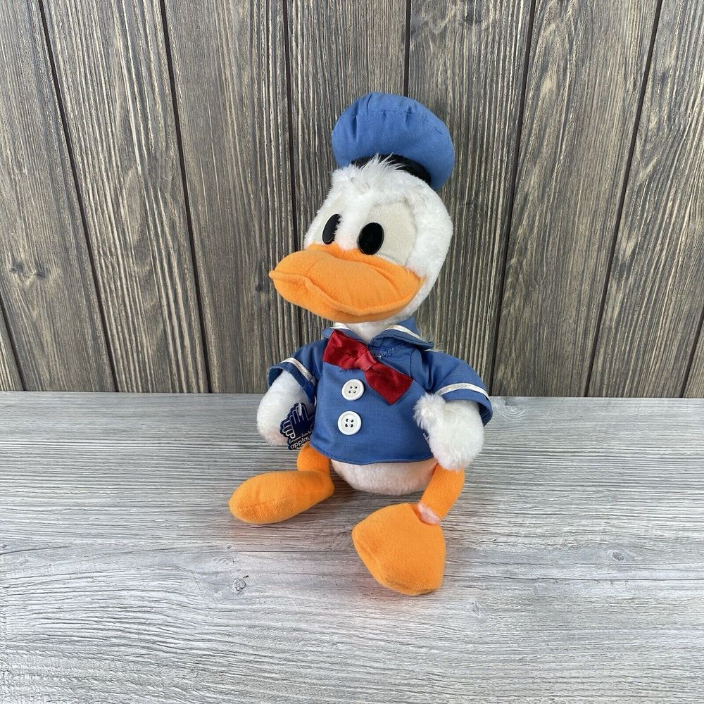 Vintage Applause Disney Donald Duck Plush Stuffed Animal  Kids Toy